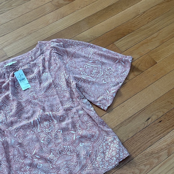 LOFT Blush Rose Patterned Blouse - Picture 3 of 8